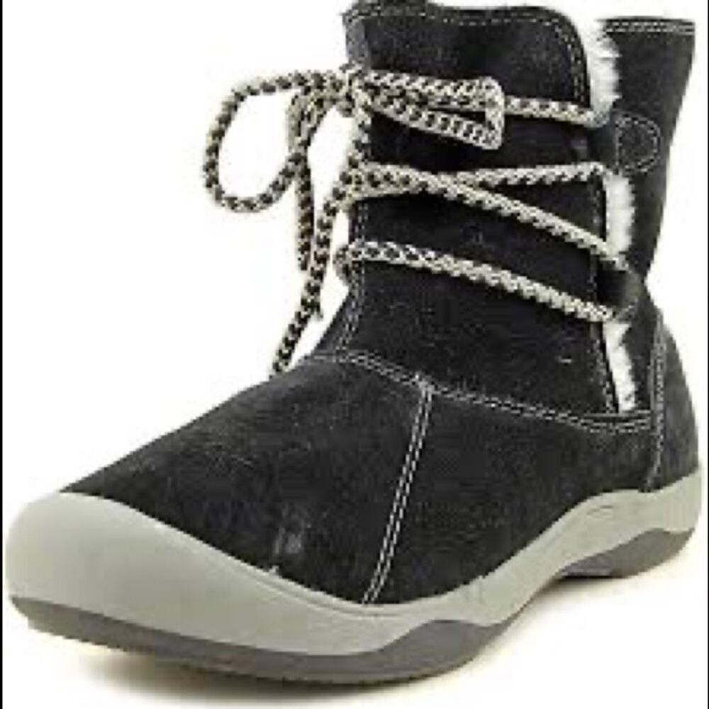 Eddie Bauer Hyde Suede / Leather Ankle Boots